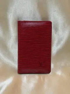 週末値引しました❣️LouisVuittonエピレザー カードケースレッド名刺入