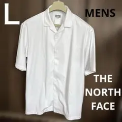 THENORTHFACE ノースフェイス　白シャツ　半袖シャツ　メンズ　Ｌ