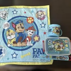 ４点　パウパトロール　お弁当箱　コップ　お箸ケース　ランチクロス　中古