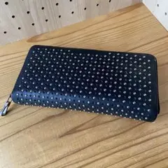 NUMBER (N)INEスタッズ×パンチングレザーラウンドロングウォレットのサムネイル