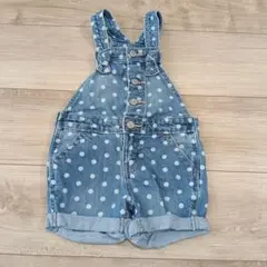 GAP 水玉デニムオーバーオール