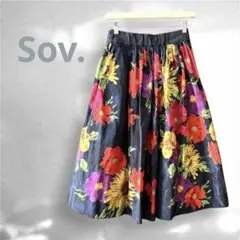 sov original ペイズリー柄フレアスカート　ロングスカート ソブ Sov. - sov original ペイズリー柄フレアスカート ロングスカート ソブ
