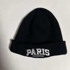 PARIS SURESNES ニット帽 ビーニー ブラック