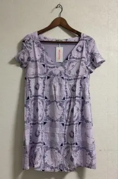 【美品】MILKFED. 未使用　花柄ペイズリー 半袖チュニック