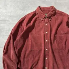 【最高カラー、希少XL、コーデュロイ、巨人タグ】J.CREWネルシャツ90s
