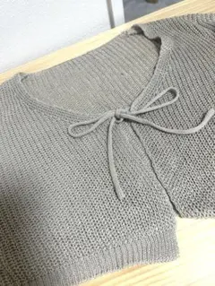 長袖ニットカーディガン