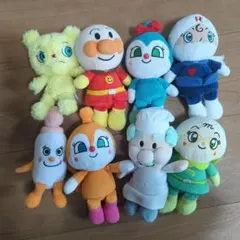 アンパンマン ぬいぐるみセット　プリちぃビーンズ　8体セット