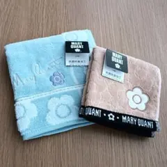 ★新品・ショッパーバッグ付き★MARY QUANT タオルハンカチ 2枚セット
