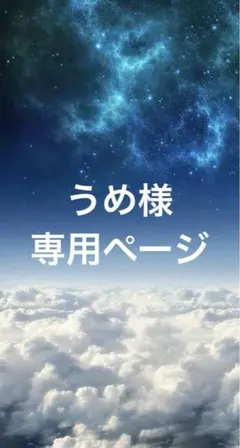 うめ様専用ページ