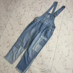 ZARA デニムサロペット オーバーオール 切り替えデザイン XSのサムネイル
