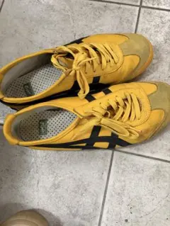 オニツカタイガー メキシコ66 イエロー スニーカー27.5