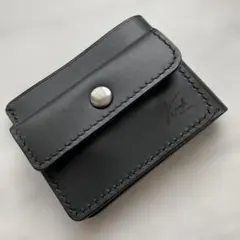 【一点もの】二つ折り財布　着脱式　本革　イタリアンレザー　ハンドメイド　テンダー