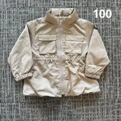 【新品未使用】petitmain ペプラムウィンブレ 100