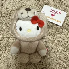 NICI×サンリオ] ぬいぐるみマスコットキーリング ラブベア×ハロー