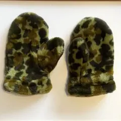ディズニー　ミッキーの迷彩柄　手袋　ミトン