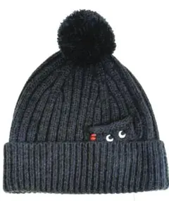 新品未使用　ANNA HINDMARCH×ユニクロ　ニット帽子 ダークグレー