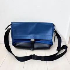 COACH コーチ メッセンジャーバッグ ブルー ショルダーバッグ メンズ