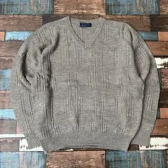 ビンテージ　古着　トレードウィンズ柄　メンズ　ニット　セーター　サイズM