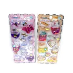【新品】ホログラムキャラクターステッカーセット　ウォーターシール2点セット海外製
