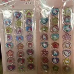 おはじき シール ハローキティ マイメロディー ２種 サンリオ シール 新品