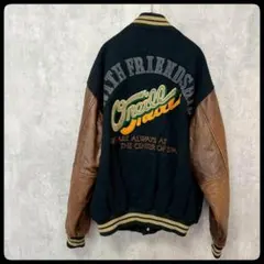 90s　O'NEILL　レザー切替　スタジャン　黒　中綿のサムネイル