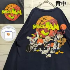 ルーニー・テューンズ　スペース・ジャム　キャラクター　ロンT　両面プリント　古着のサムネイル