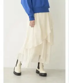 earth music＆ecology ロングスカート ホワイト