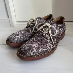 ABBEY ROAD LONDON ペイズリー柄　革靴