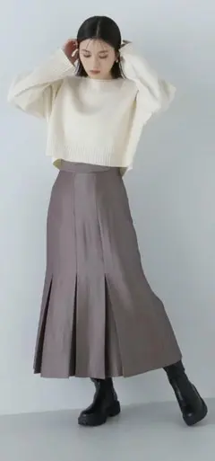 【新品・未使用品 タグ付き】ナチュラルビューティーベーシック ロングスカート