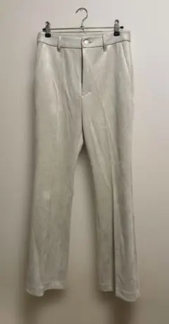 JEANASIS ベージュ フレアパンツ バックポケット付き