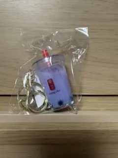 ゴンチャ 立体キーホルダー タロミルクティー ノベルティ 貢茶 タピオカ