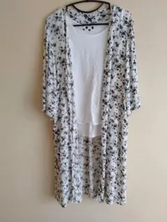 ユニクロ小花柄ロングワンピース