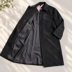 美品 ダーバン カシミヤ100% ロロピアーナ ステンカラーコート 黒 M