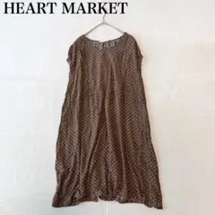 【ハートマーケット】ノースリーブ 膝丈ワンピース（F）水玉 フレア フェミニンのサムネイル
