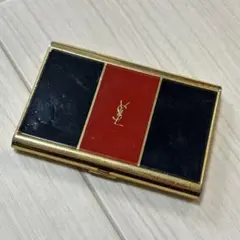 イヴサンローラン YSL シガレットケース 煙草 赤 黒 ゴールド ヴィンテージ