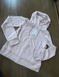 新品INGNI パーカー ピンク ビジュー付き Ｍ
