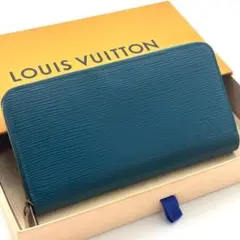 ルイヴィトン エピ ジッピーウォレット ブルー サフィール 財布 美品】ルイ ヴィトン エピ ジッピーウォレット 長財布 サフィール