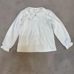 【タグ付き新品】mezzo piano メゾピアノ　レース衿　ブラウス　120