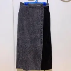 コーデュロイ　スカート　ミディアムスカート　ロングスカート