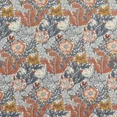 V&Aモリスコレクション　コンプトン オレンジ系　生地　ハギレ