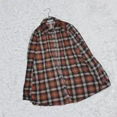 【THEORIA】チェックシャツ (L) 袖ロールアップ 長袖