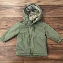 ZARA BABY フード付きジャケット カーキ 80cmのサムネイル