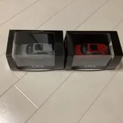 CR-V 1/43 ミニカー 2台セット レッド グレー 非売品 ケース付きのサムネイル