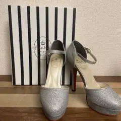 flicka シルバー ハイヒール パンプス　　24.5㎝のサムネイル