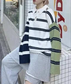 【AlleyTokyo（Alley by w closet）】BIGラガーニットのサムネイル