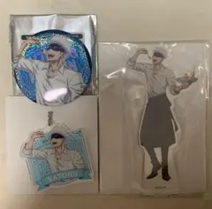 ☆ 呪術廻戦　カフェ　アクリルスタンド　アクキー　缶バッジ　五条悟