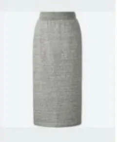 UNIQLO ボアスウェットスカート グレー