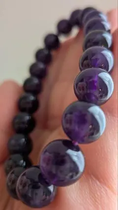天然石 ウルグアイ産 アメジストブレスレット