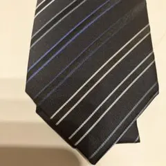Paul Smith 黒と青のストライプ ネクタイ