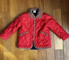 90センチ　キルティングジャケット　赤